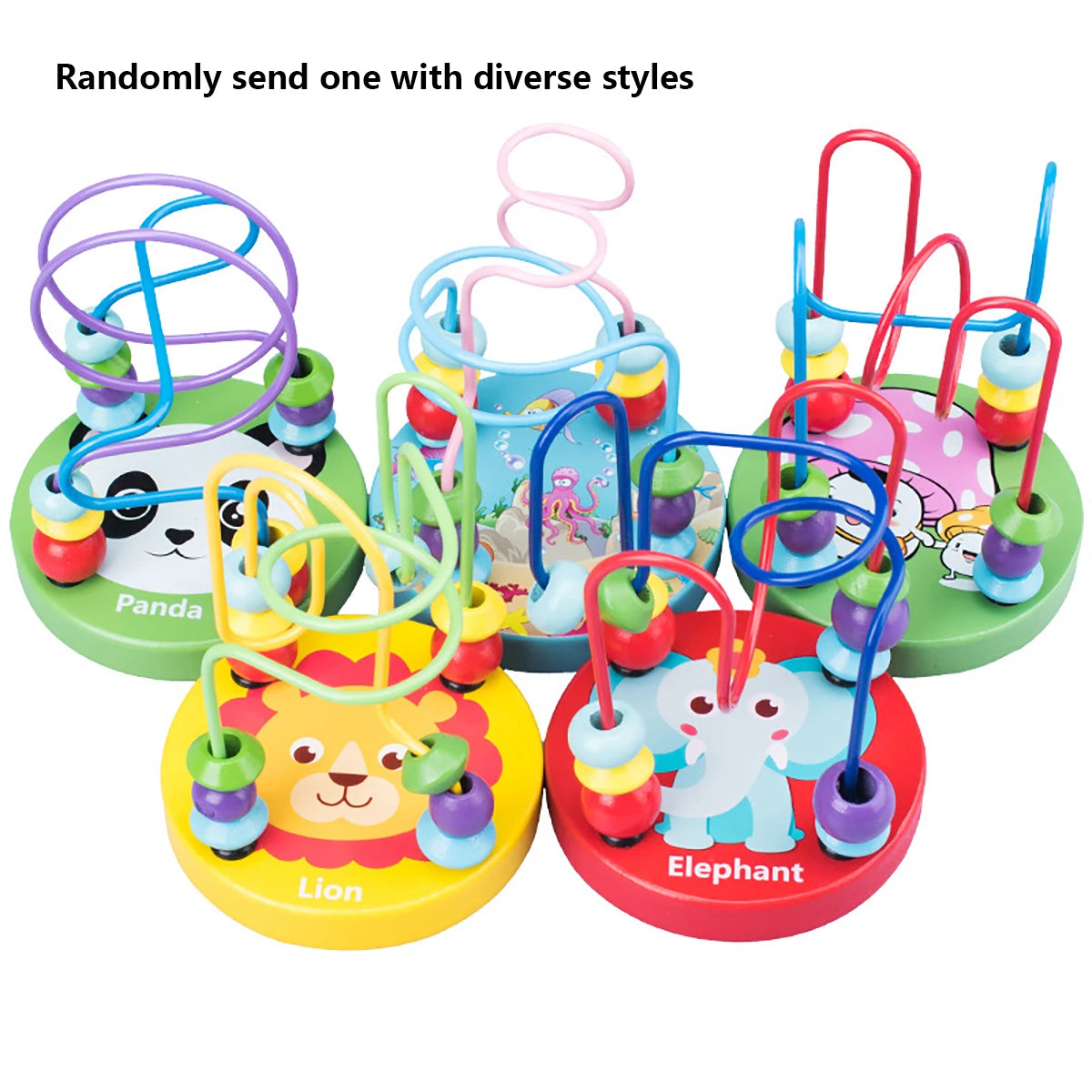 5PCS/6PCS Montessori Wooden Toy With Xylophone, Bell, Beads, Drum & Column Musical Instruments, Early Childhood Education Toy