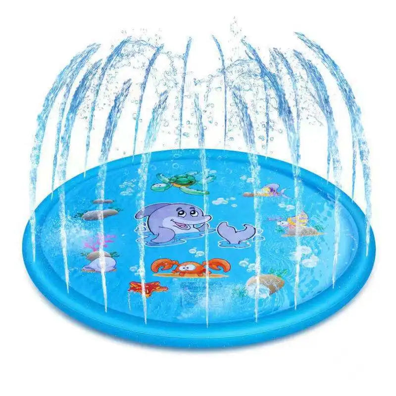 Children Play Spray Mat 100/170cm Beach Inflatable Water Sprinkler Pad Outdoor Game Toy Lawn Swimming Pool Mat Kids Toys