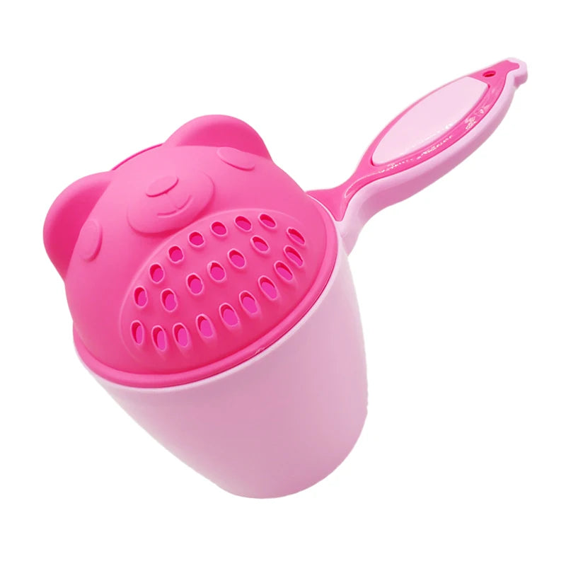 Cute Baby Bath Caps Toddle Shampoo Cup Children Bathing Bailer Baby Shower Spoons Washing Hair Cup Kids Bath Tool