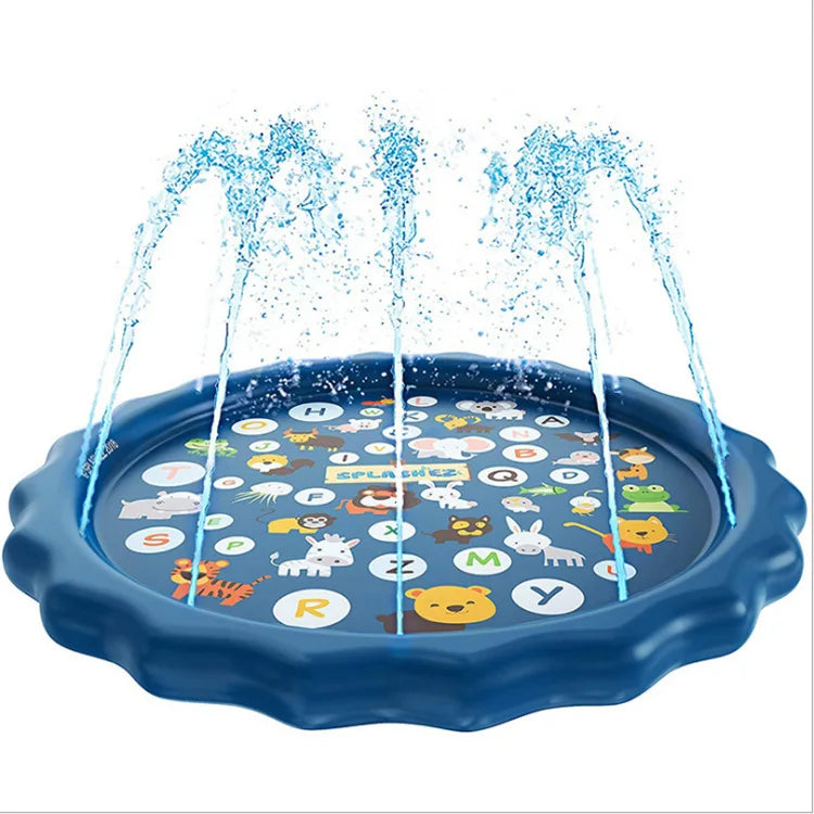 Children Play Spray Mat 100/170cm Beach Inflatable Water Sprinkler Pad Outdoor Game Toy Lawn Swimming Pool Mat Kids Toys