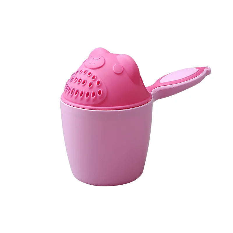 Cute Baby Bath Caps Toddle Shampoo Cup Children Bathing Bailer Baby Shower Spoons Washing Hair Cup Kids Bath Tool